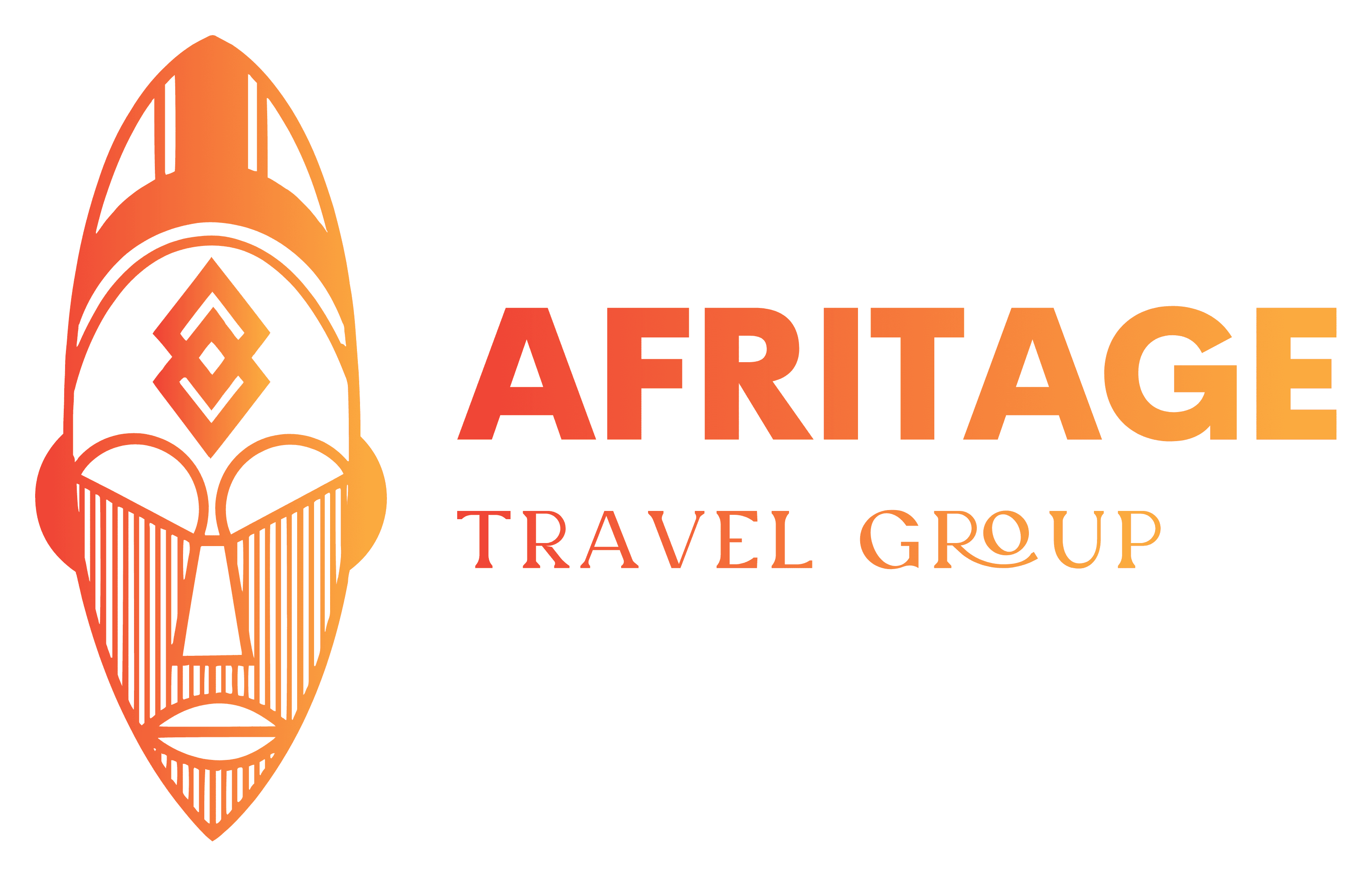Afritage amber color logo no background