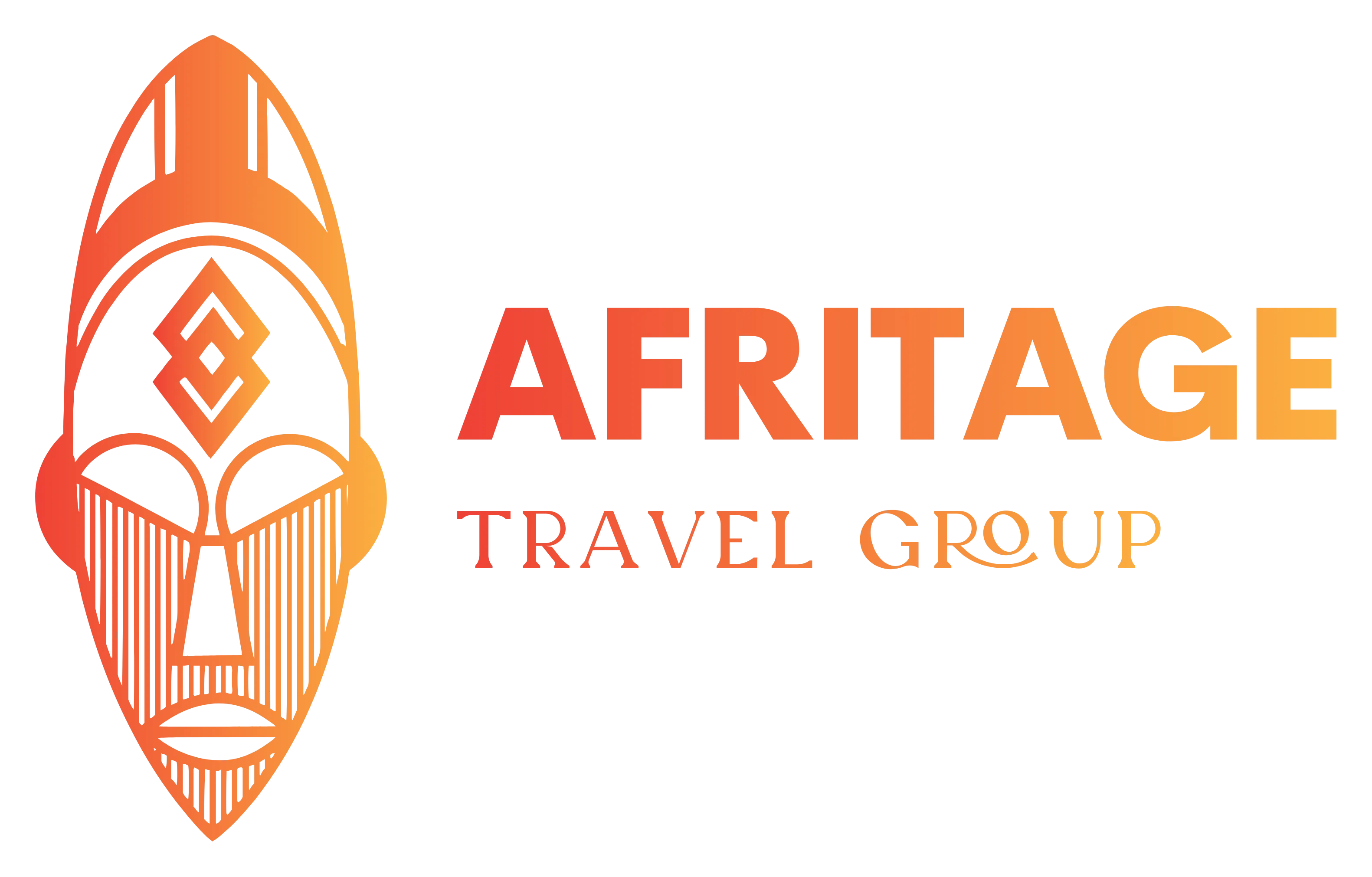 Afritage amber color logo no background