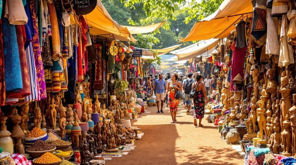 vibrant african marketplace culture