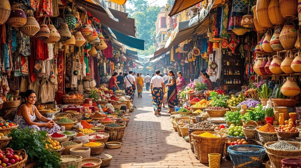 vibrant diverse communal interactions
